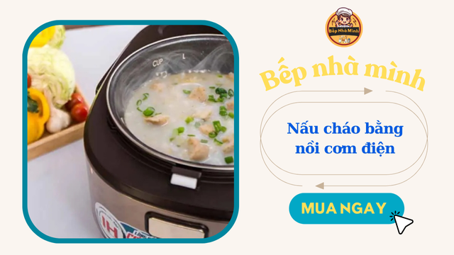 nấu cháo bằng nồi cơm điện