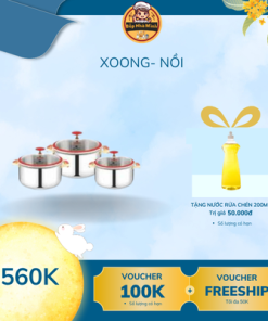 Nồi Inox Tay Cầm Màu Đỏ – Sang Trọng, An Toàn, Tiện Lợi Cho Mọi Gian Bếp