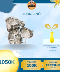Bộ Nồi Inox Cao Cấp – Đa Năng, Sáng Bóng, Bền Đẹp Theo Thời Gian