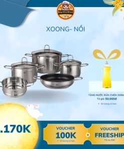 Bộ nồi inox 5 món cao cấp